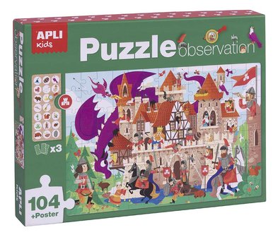 APLI - Kasteel Observatie Puzzel (104 stuks)